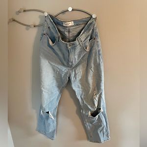 Abercrombie Ankle Straight High-Rise Jeans
